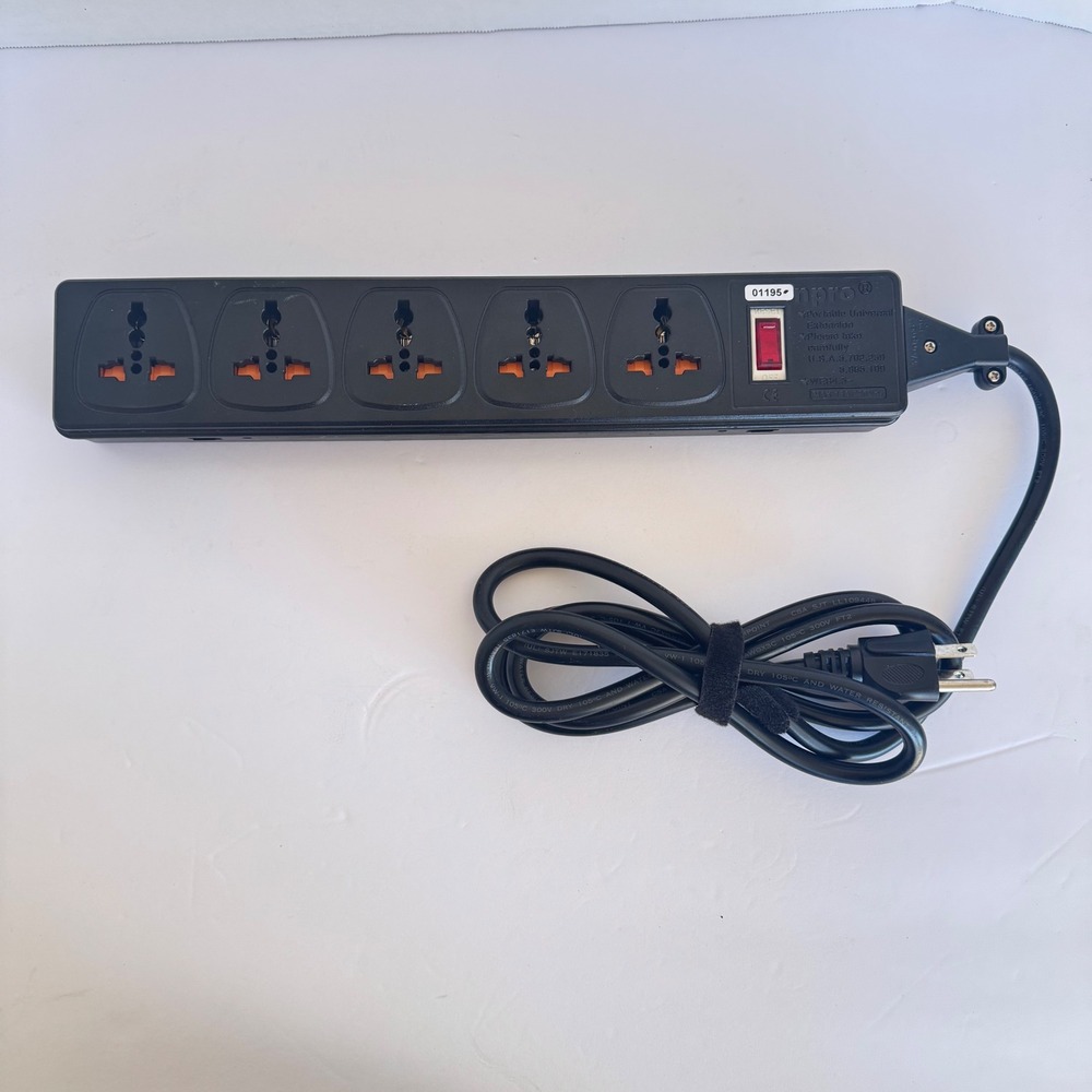 Wonpro WES4.5-‎ 5-Outlet Universal Power Strip Surge Protector International use